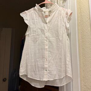 h&m ruffle sleeveless top